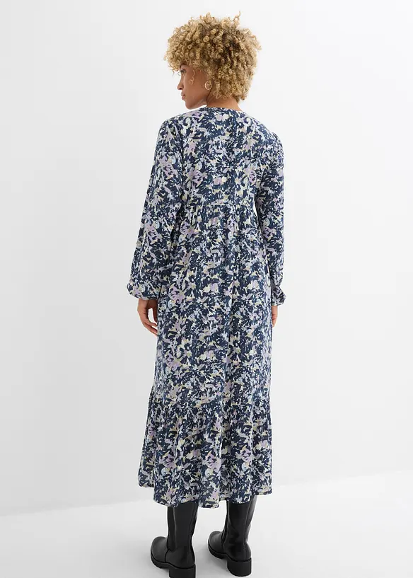 Blusenkleid aus fließender Viskose, bonprix