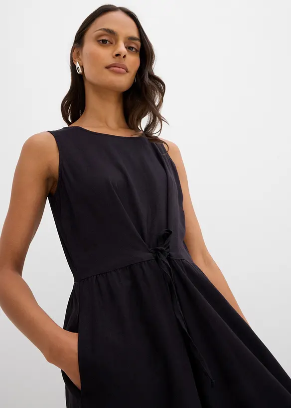 Robe longue en léger mélange de lin et viscose, bonprix