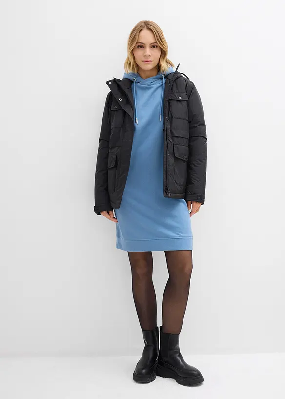 Robe molletonnée à capuche, bonprix