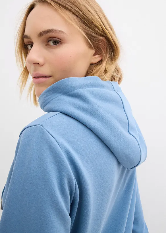 Robe molletonnée à capuche, bonprix