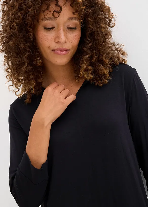 Shirtkleid aus fließender Viskose, bonprix