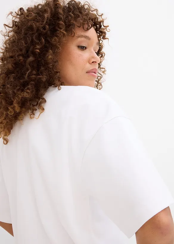 T-shirt épais oversize 100% coton, bonprix