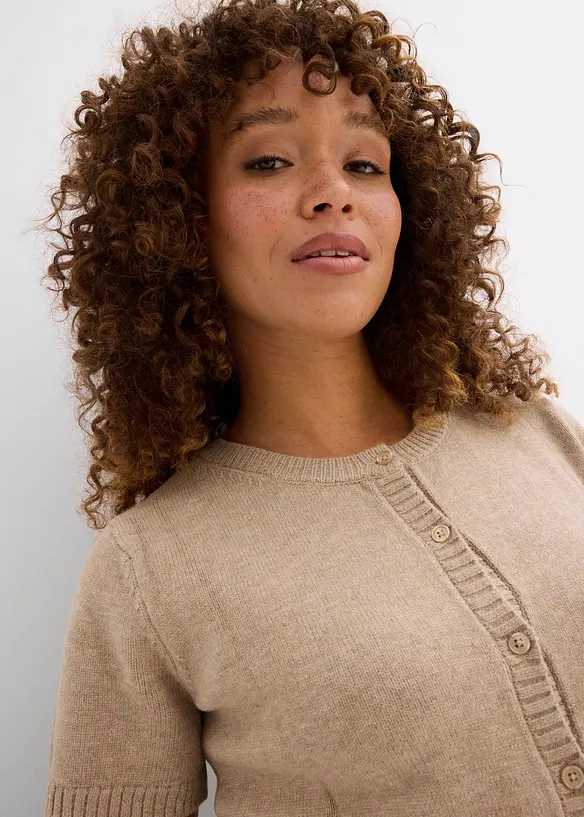 Strickjacke, Kurzarm, bonprix