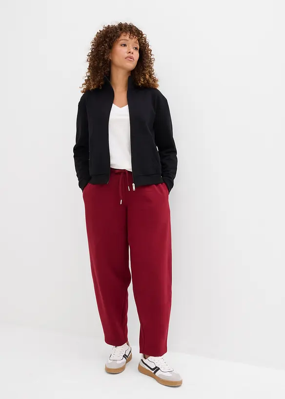 Sweat zippé 100% coton, bonprix
