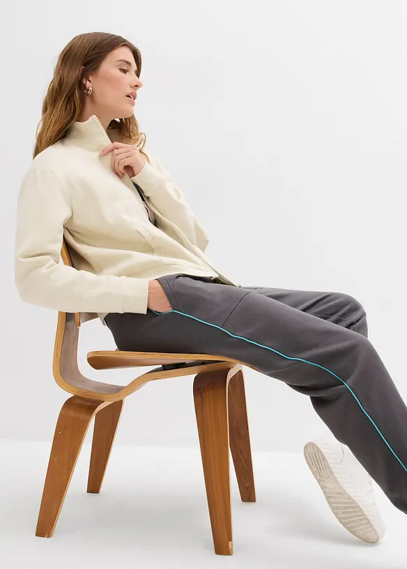 Pantalon en molleton 100% coton, bonprix