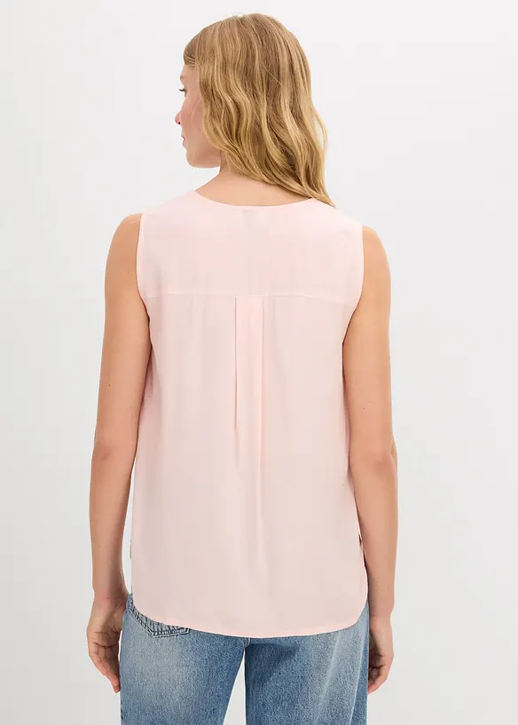 Blouse sans manches en viscose douce, bonprix