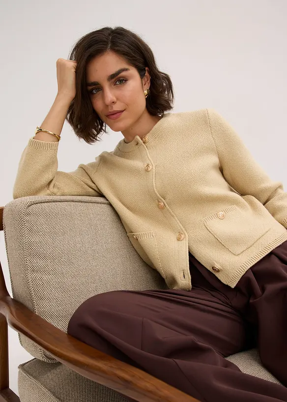 Strickjacke aus Baumwolle, bonprix
