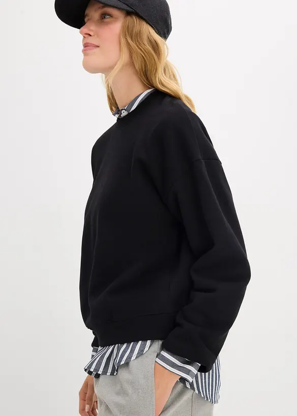 Sweat oversize 100% coton, bonprix