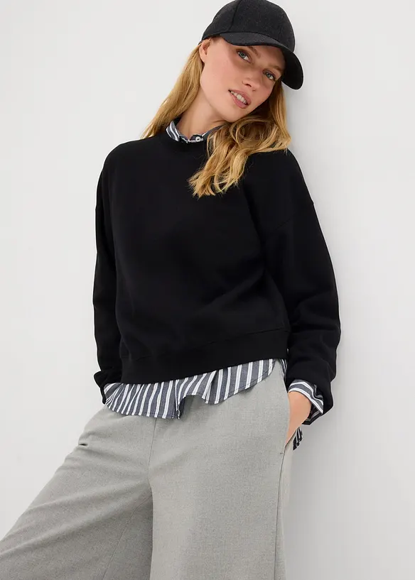 Sweat oversize 100% coton, bonprix