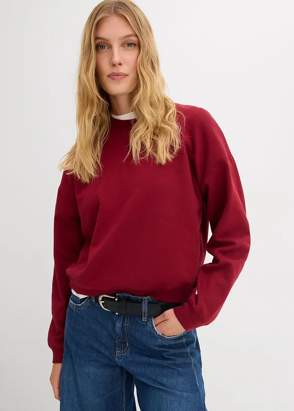 Sweat oversize 100% coton, bonprix