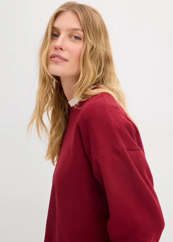 Sweat oversize 100% coton, bonprix