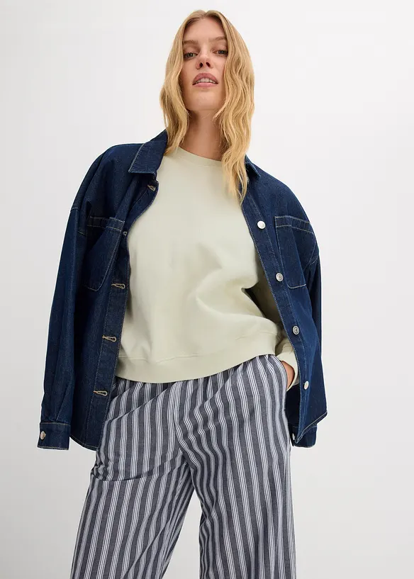 Sweat oversize 100% coton, bonprix