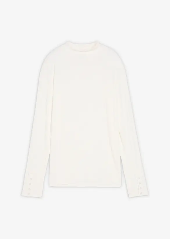 T-shirt manches longues côtelé, bonprix