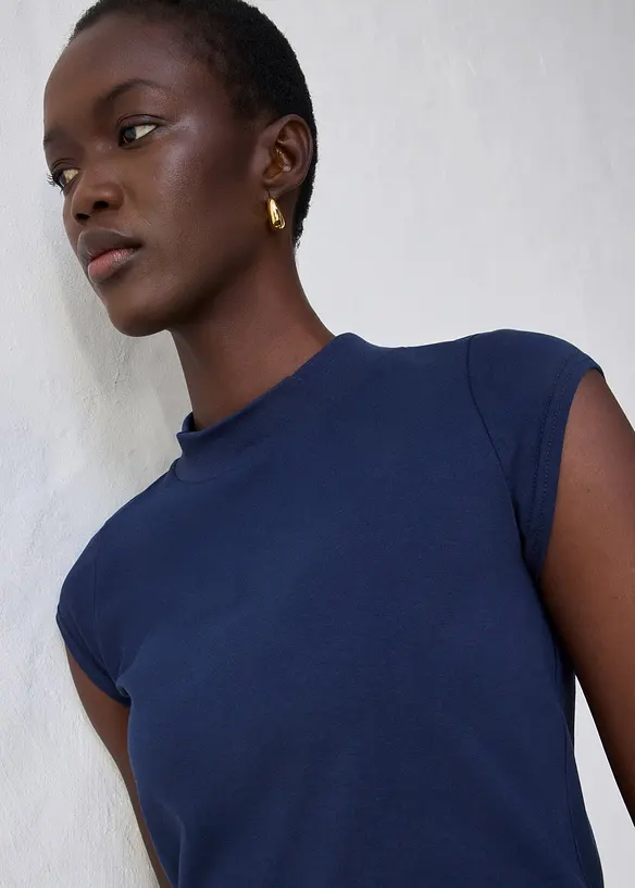 Shirt mit Seidenanteil, bonprix