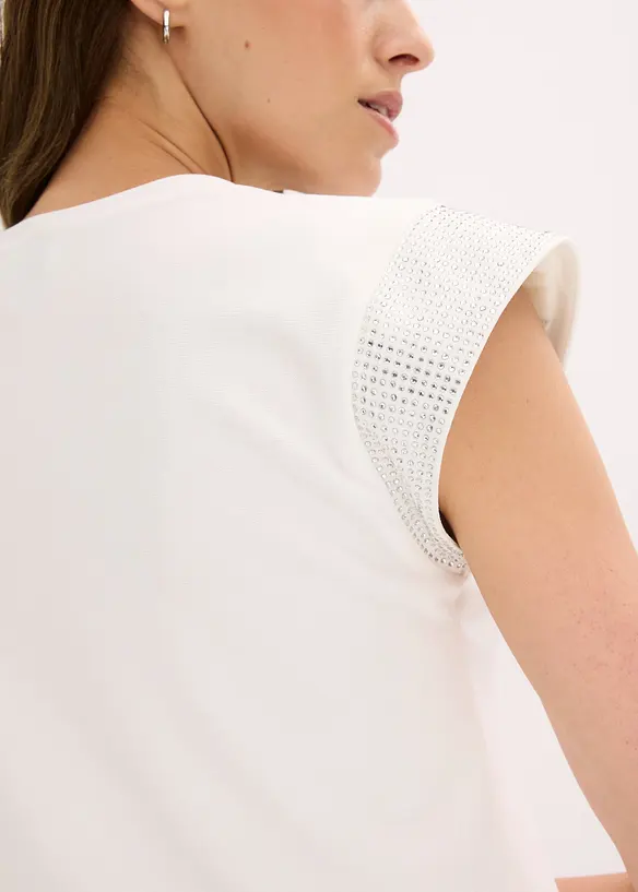 Shirt mit Schulterpolstern, bonprix