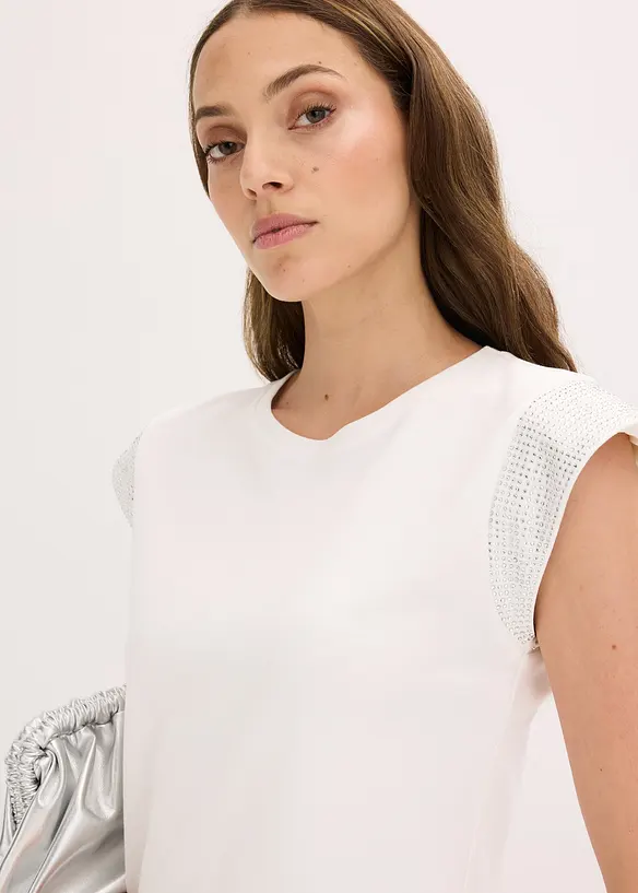 Shirt mit Schulterpolstern, bonprix