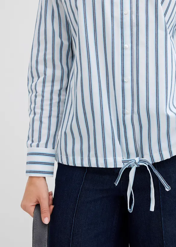 Oversize-Bluse aus reiner Baumwolle, bonprix