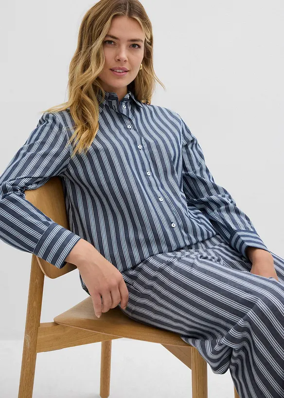Chemisier oversize 100 % coton, bonprix