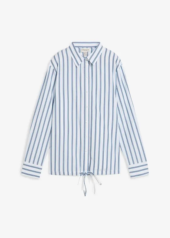 Oversize-Bluse aus reiner Baumwolle, bonprix