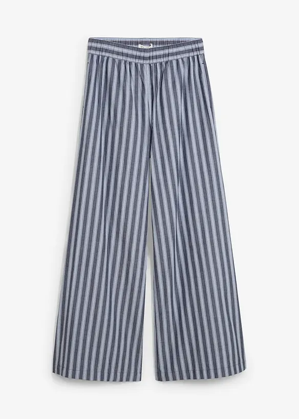 Pantalon palazzo 100% coton, bonprix