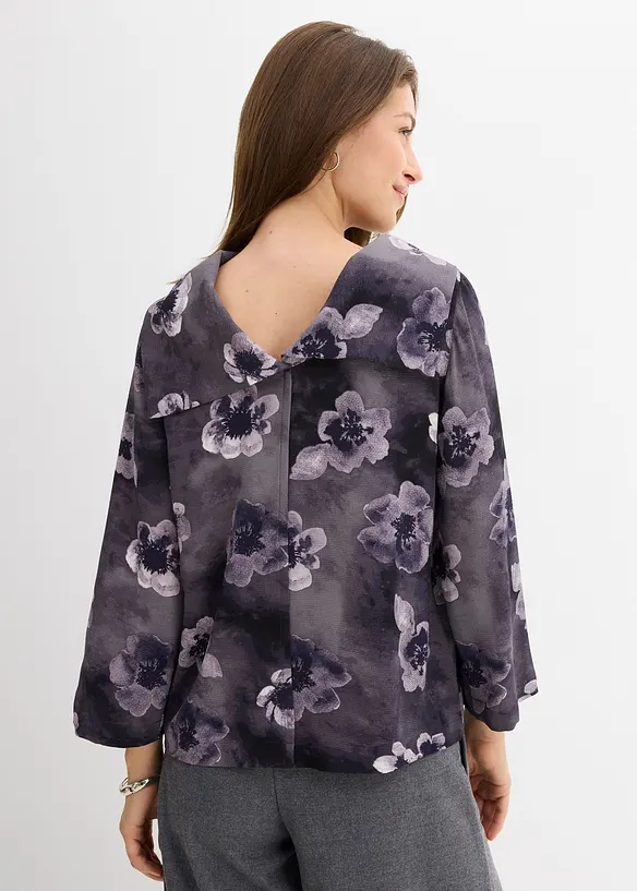 Blouse en crêpe texturé, bonprix