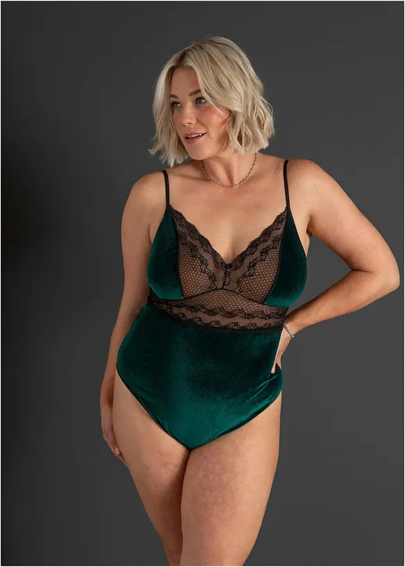 Samtbody ouvert, bonprix