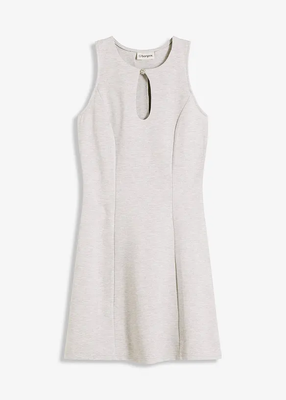 Minikleid mit Schmuck-Knopf, bonprix