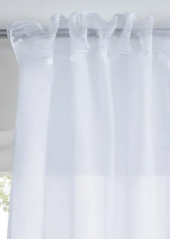 Gardine aus feiner Batist Struktur (1er Pack), bpc living bonprix collection