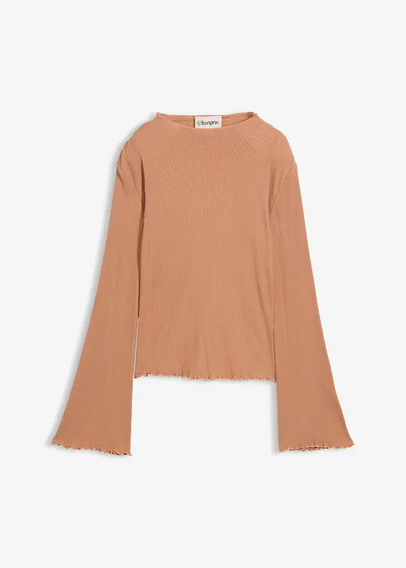 Rippshirt aus reiner Baumwolle, bonprix