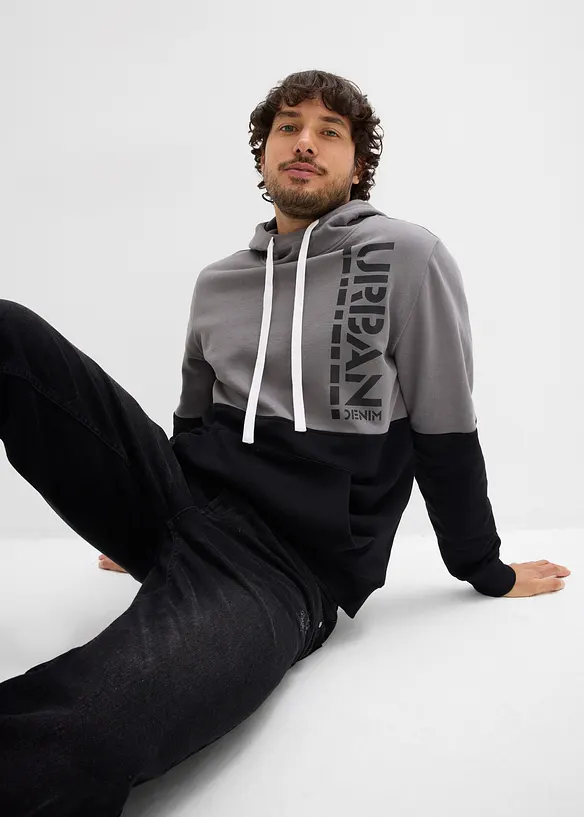 Kapuzensweatshirt, Slim Fit, bonprix