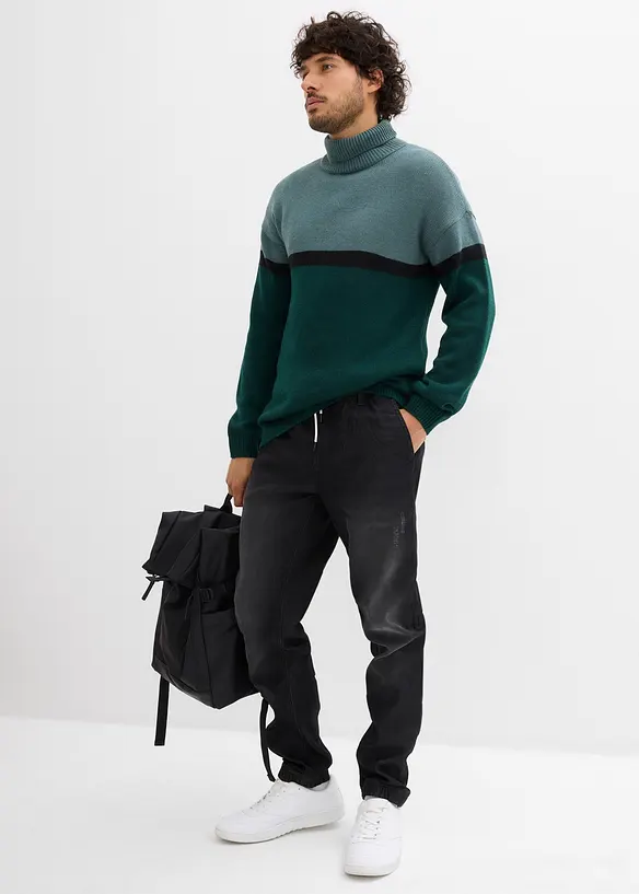 Pull col roulé, bonprix