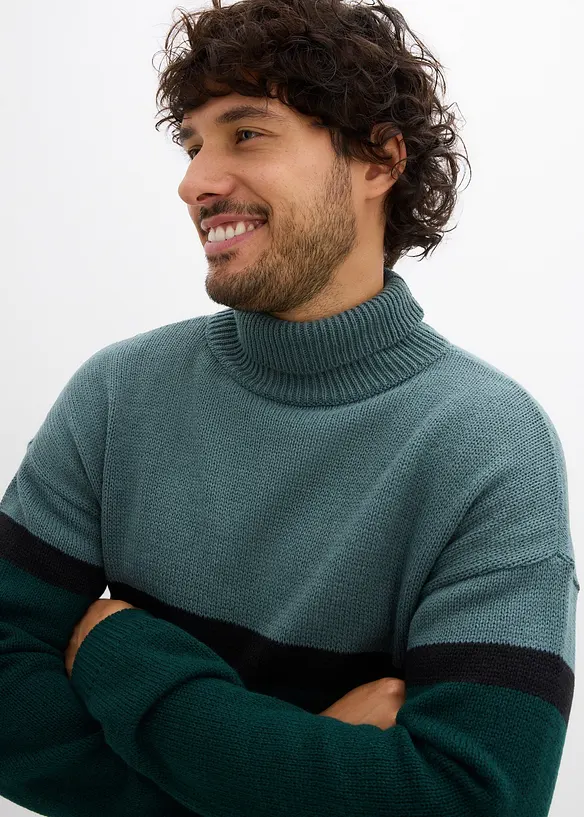 Pull col roulé, bonprix