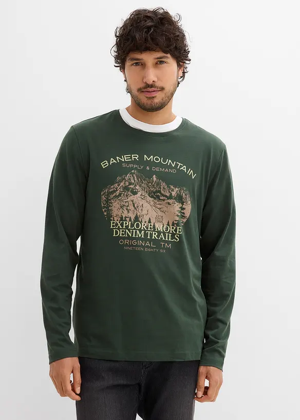 Langarmshirt (2er Pack), bonprix
