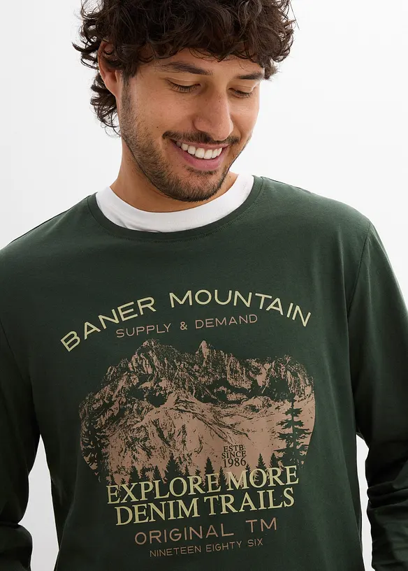 Langarmshirt (2er Pack), bonprix