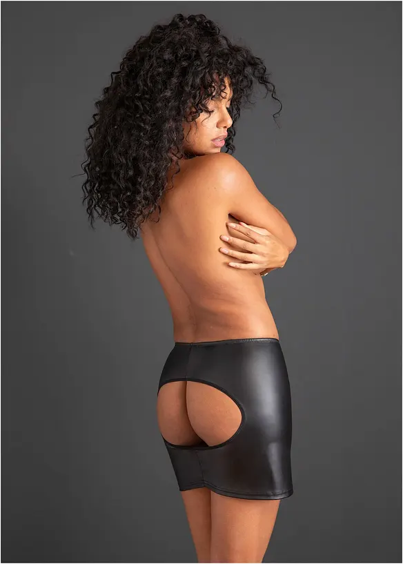 Rock ouvert aus Wetlook, bonprix