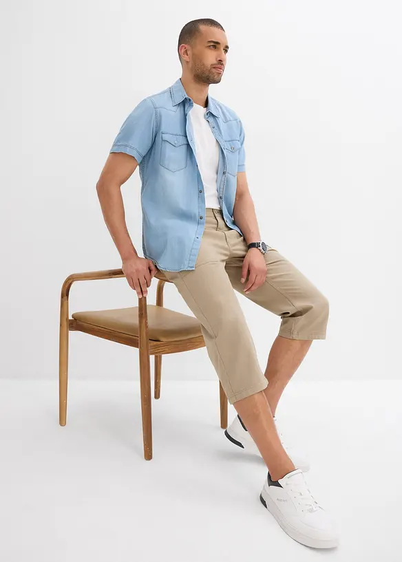 Bermuda long avec poches plaquées, Regular Fit, bonprix