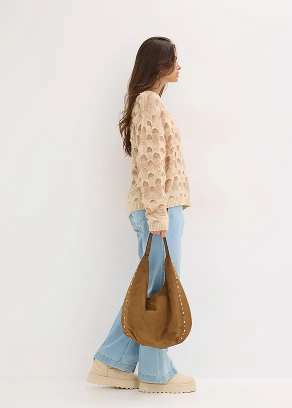 Softer Oversized Pullover mit Wolle und Alpaka, bonprix