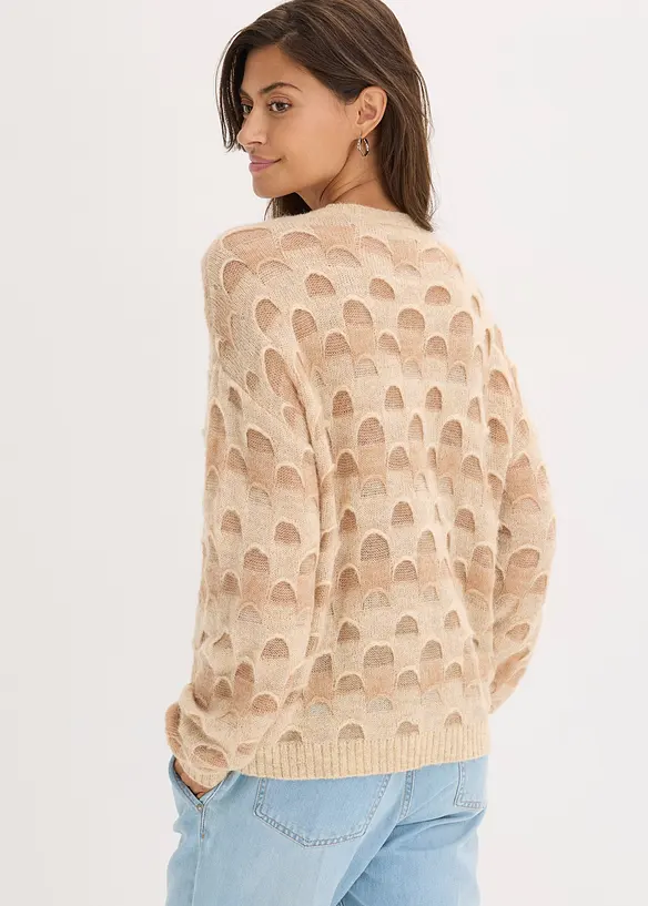 Softer Oversized Pullover mit Wolle und Alpaka, bonprix