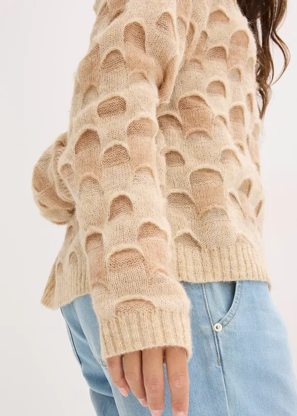 Softer Oversized Pullover mit Wolle und Alpaka, bonprix