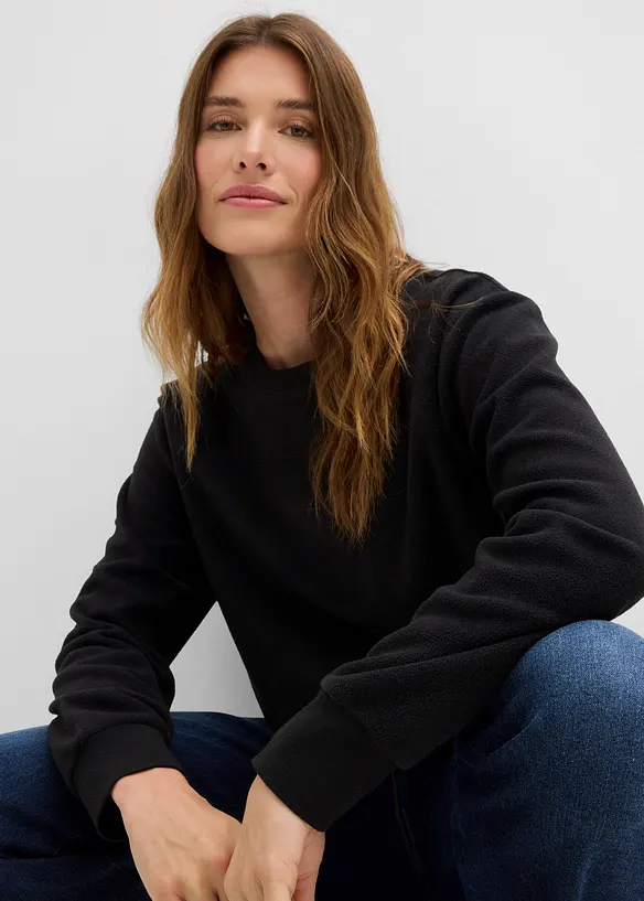 Warmes Fleece-Thermoshirt, bonprix