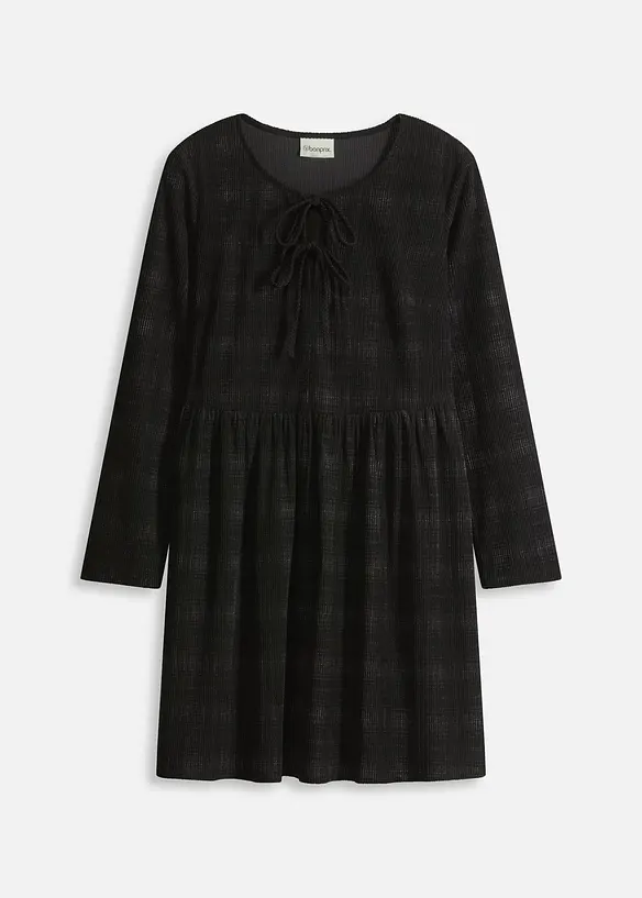 Kurzes Cord-Kleid mit Karomuster, bonprix