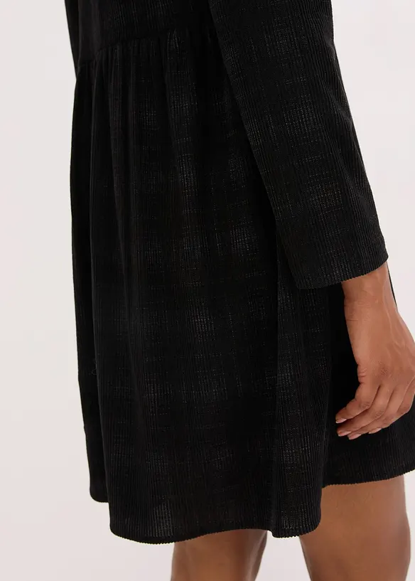 Kurzes Cord-Kleid mit Karomuster, bonprix