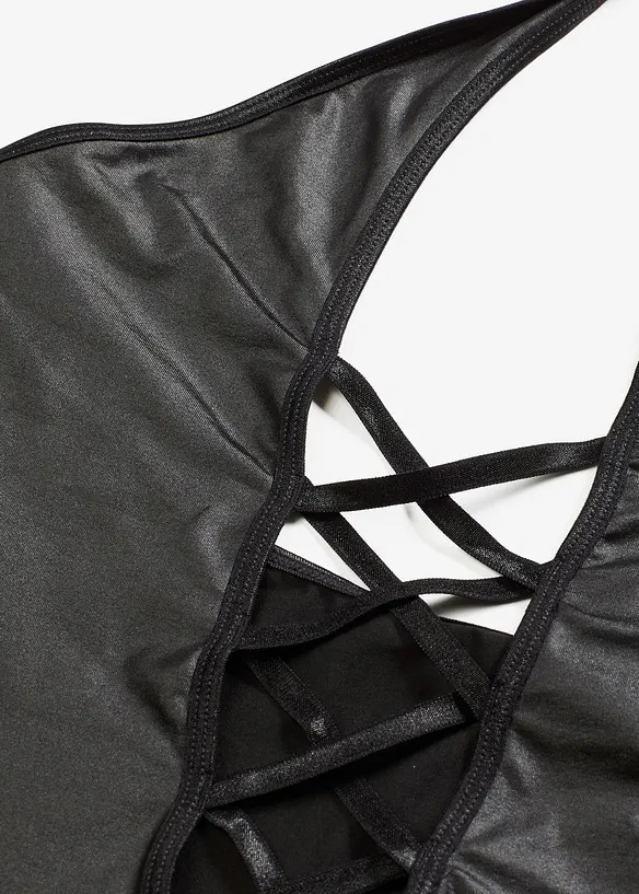 Neckholderkleid aus Wetlook, bonprix