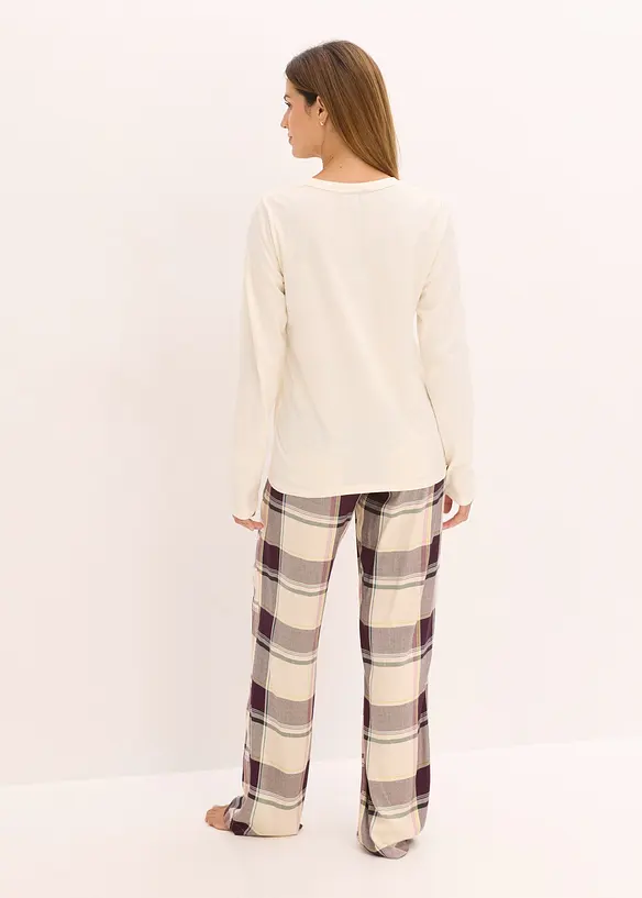Pyjama mit weicher Webhose und Geschenktasche, bonprix