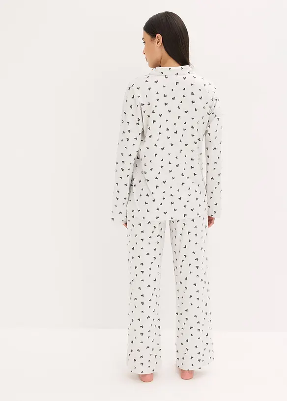 Oversized Pyjama mit Knopfleiste, bonprix