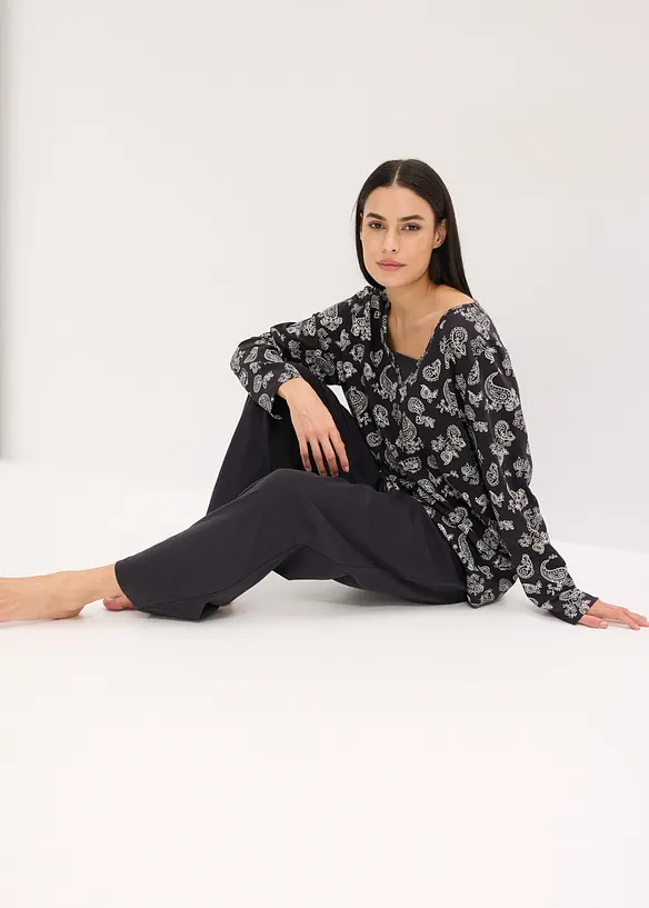 Pyjama aus reiner Baumwolle, bonprix