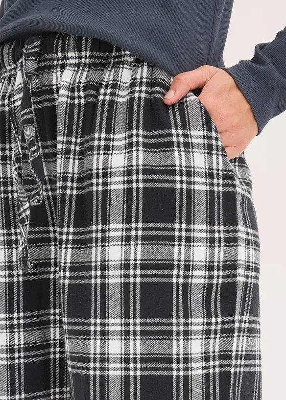 Gewebte Pyjamahose aus Flanell, bonprix