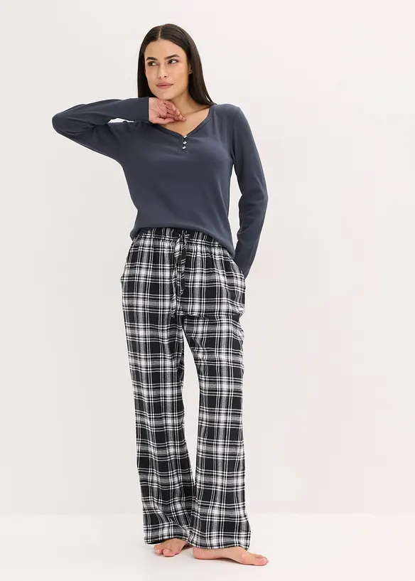 Gewebte Pyjamahose aus Flanell, bonprix