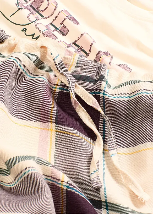 Pyjama mit weicher Webhose und Geschenktasche, bonprix