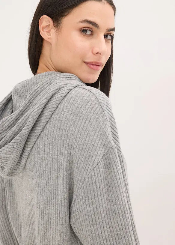 Loungewear Hausanzug aus weicher Rippe, oversized, bonprix